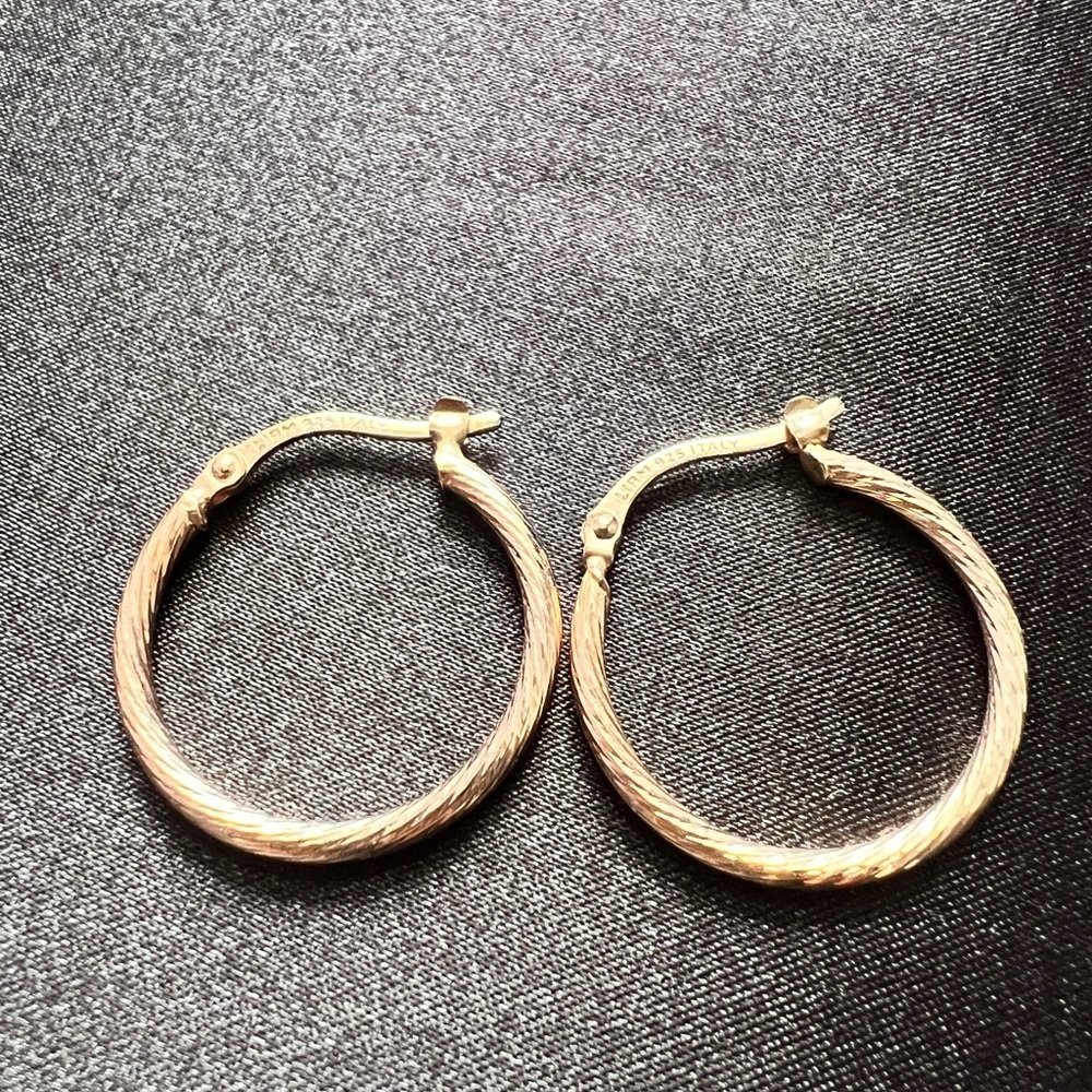 Hoop earrings.